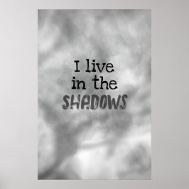 Póster Vivo en las sombras