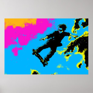 Póster Vivo Para Volar - Patinador