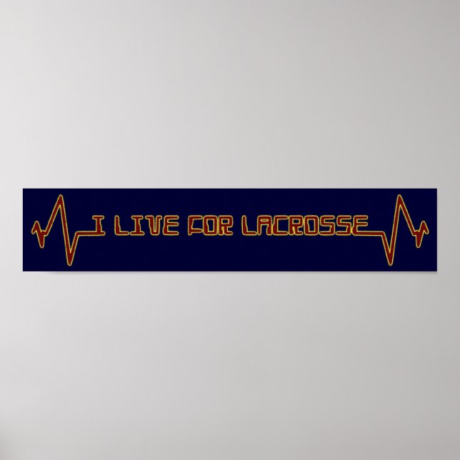 Póster Vivo por Lacrosse (rojo) (Frente)