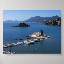 Póster Vlacherna Monastery in Corfu