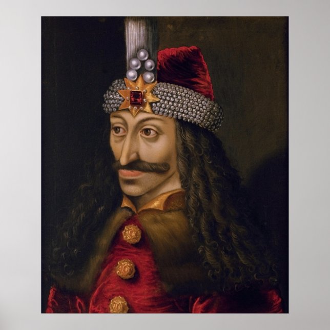 Póster Vlad tepes Impaler Voivode retrato Dracula histori (Frente)