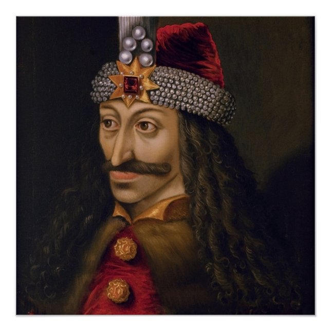 Póster Vlad tepes Impaler Voivode retrato Dracula histori (Anverso)
