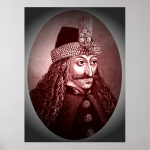 Póster Vlad Ţepeş rojo