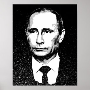 Póster Vladamir Putin enfrenta