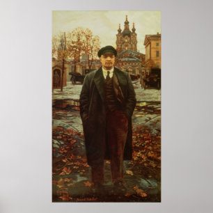 Póster Vladimir Ilyich Lenin en Smolny, c.1925