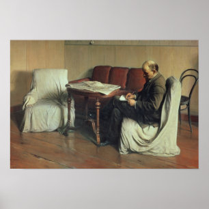 Póster Vladimir Lenin en Smolny, 1930