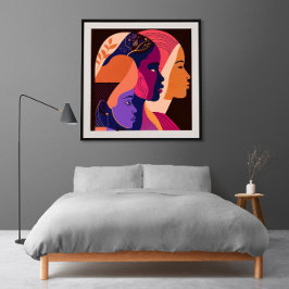 Póster Voces del Cambio 7 Poster, Minimalista, feminista