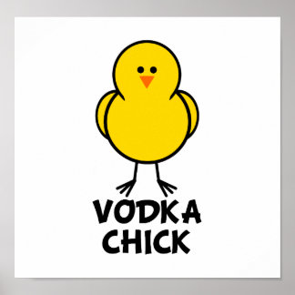 Póster Vodka Chick