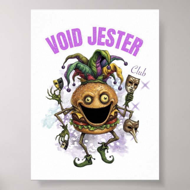 Póster Void Jester Club - amigo Burger (Frente)