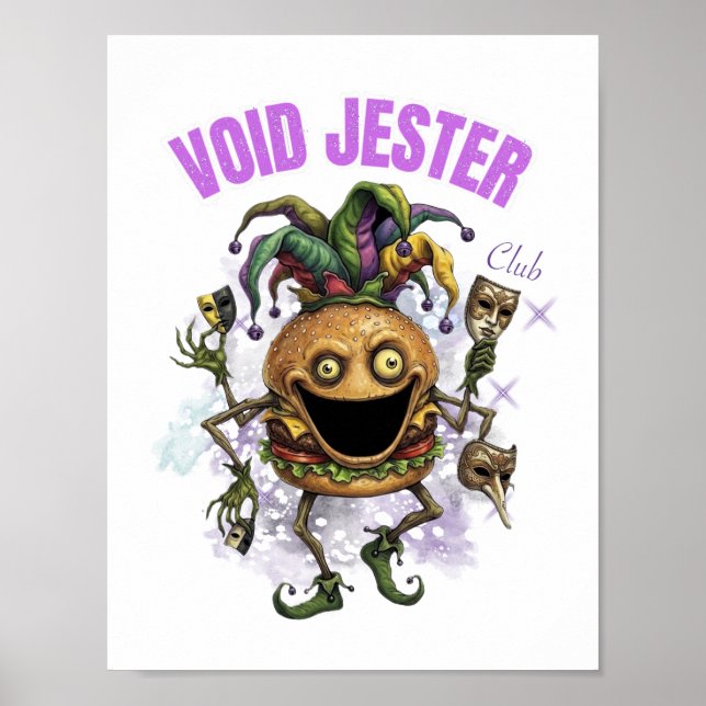 Póster Void Jester Club - amigo Burger (Frente)