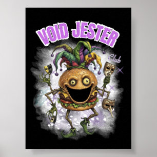 Póster Void Jester Club - amigo Burger oscuro