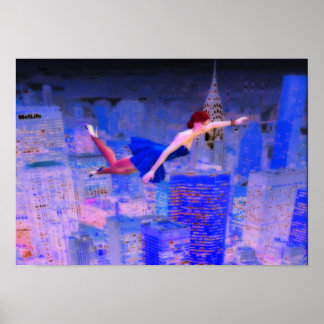 Póster Volando a través del mundo espiritual