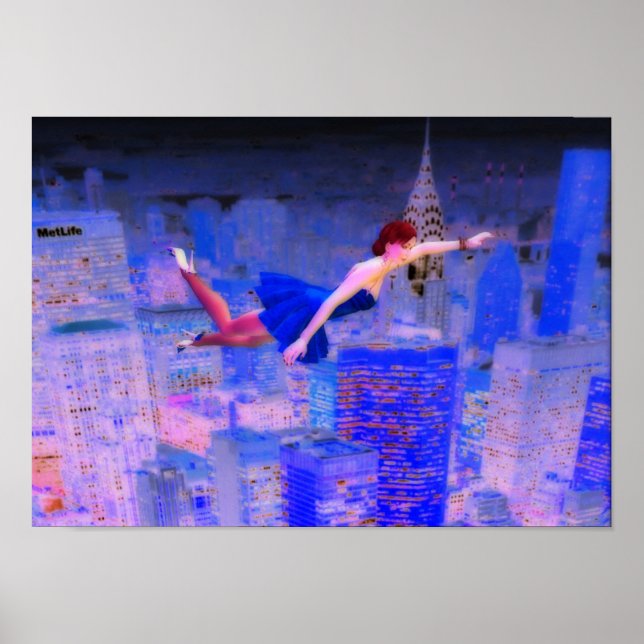 Póster Volando a través del mundo espiritual (Frente)