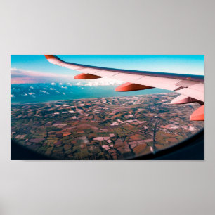 Póster Volando lejos, lejos