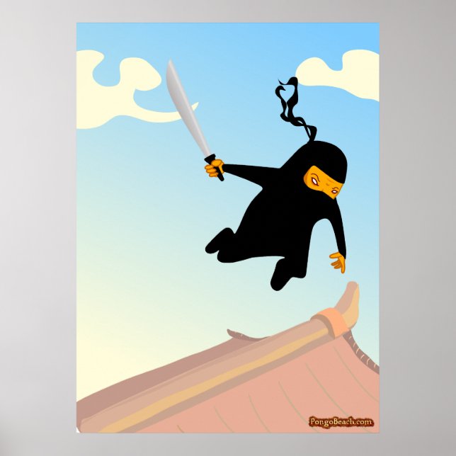 Póster Volando Ninja (Frente)