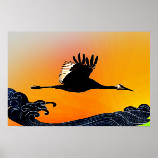 Póster Volando por los océanos