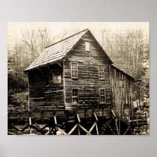 Póster Volante de agua de cosecha