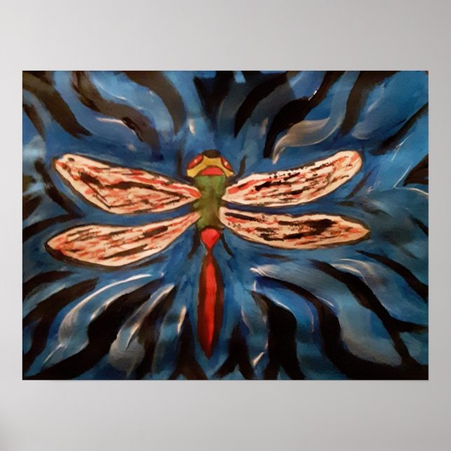 Póster Volante de dragón (Frente)