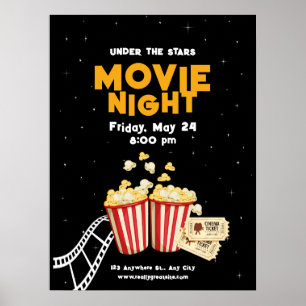 Póster Volante de Noche de Cine, Noche de Cine Fiesta de