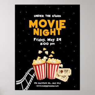Póster Volante de Noche de Cine, Noche de Cine Fiesta de