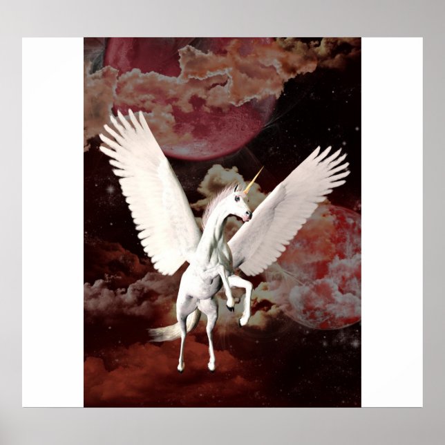 Póster Volante de Unicornio (Frente)