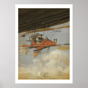 Póster Volante de vapor