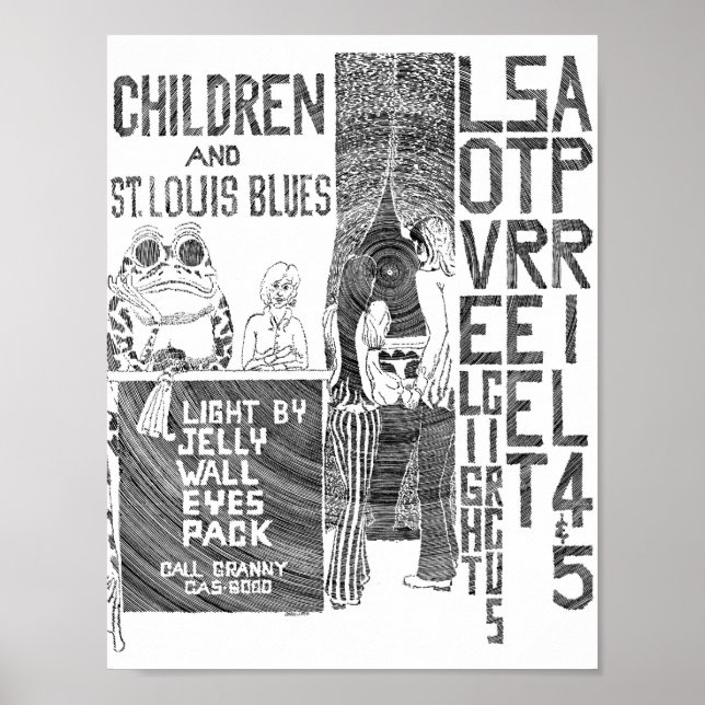 Póster Volante del Circo de la Luz de la Calle Amor Abr4& (Frente)