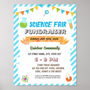 Póster Volante Editable Science Fair