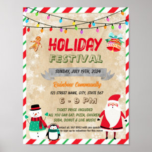 Póster Volante para el evento escolar del Festival de Vac