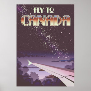 Póster Volar A Canadá