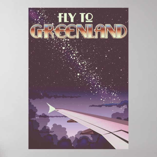 Póster Volar A Groenlandia (Frente)