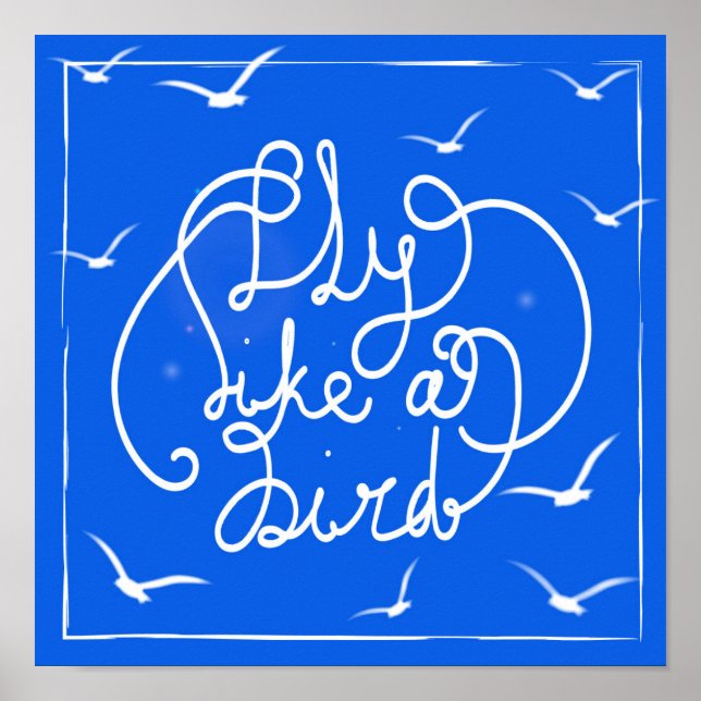 Póster Volar como un pájaro (Frente)
