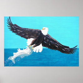 Póster Volar con las águilas o nadar con los peces