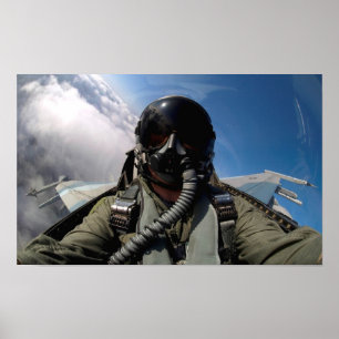 Póster Volar la opinión de la carlinga del halcón de