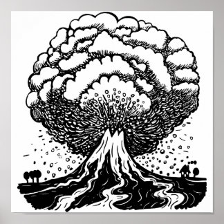 Póster Volcán