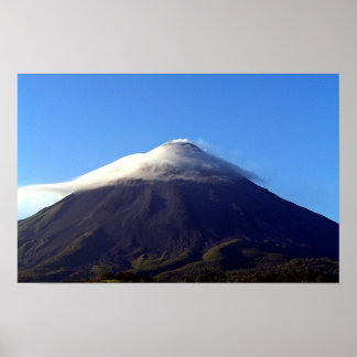Póster volcán activo