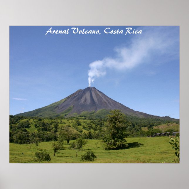 Póster Volcán Arenal Costa Rica (Frente)