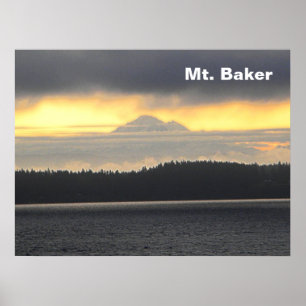 Póster Volcán Baker