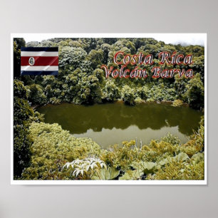 Póster Volcán Barva - Costa Rica -