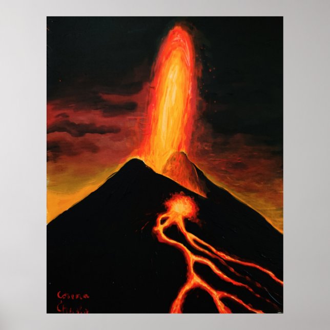 Póster Volcán Cumbre Vieja (Frente)