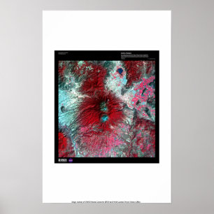 Póster Volcán de Colima, México