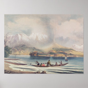 Póster Volcán de Tongariro, Nueva Zelanda