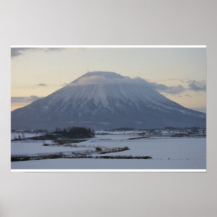 Póster Volcán Japonés