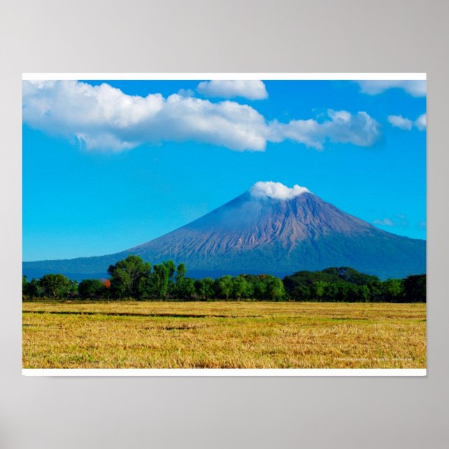 Póster Volcan San Cristóbal, Nicaragua (Frente)