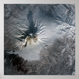 Póster Volcán Shiveluch en Rusia