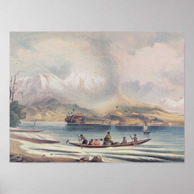 Póster Volcán Tongariro, Nueva Zelanda (Frente)