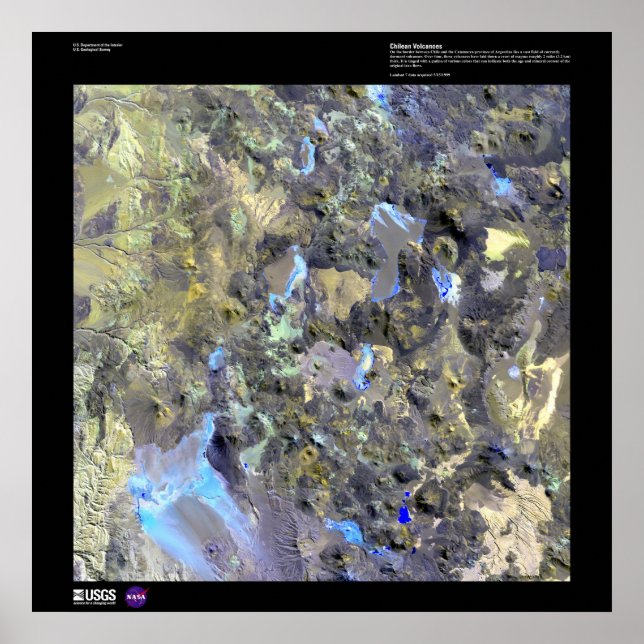 Póster Volcanes de Chile (Frente)