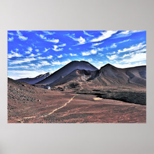 Póster Volcanes de Tongariro