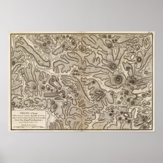Póster Volcanes Haute Loire (Frente)