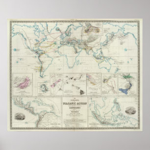 Póster Volcanic action